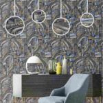 Scotts Dale Pattern : Q181605 Gray color feather Dimension Design Premium 3d Wallpaper in Hyderabad for walls vision reflection Interiorage-0080_11zon (1)