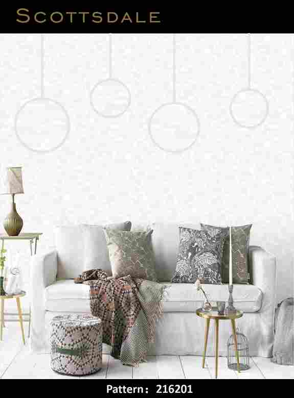 Scotts Dale Pattern : Q181605 White Gray Color Dimension Design Premium 3d Wallpaper in Hyderabad for walls vision reflection Interiorage