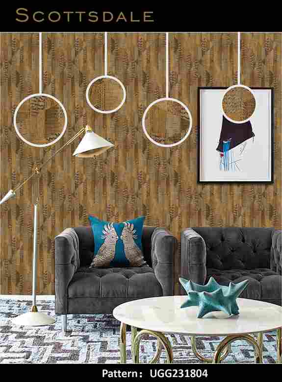 Scotts Dale Pattern : Q181607 Chocolate wooden color Design Premium 3d Wallpaper in Hyderabad for walls vision reflection Interiorage